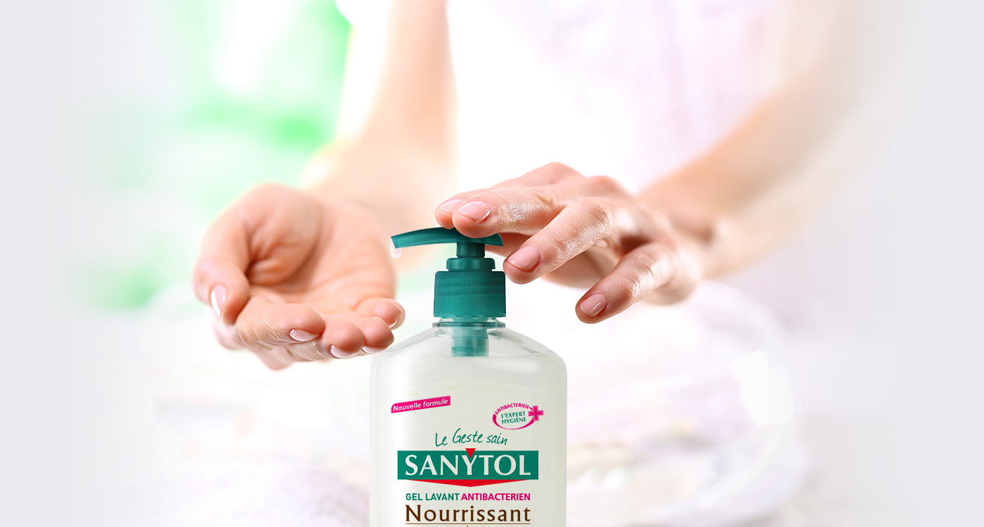 Disinfectant Surfaces et Textiles Fraicheur Fleurs Blanches Sanytol